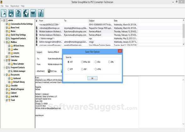 Stellar GroupWise to PST Converter Small Screenshot 4